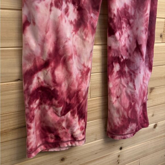 Vintage Y2K Mudd Girls Size XSmall Tie Dye Velvet Wide Leg Bootcut Sweatpants - Picture 6 of 10
